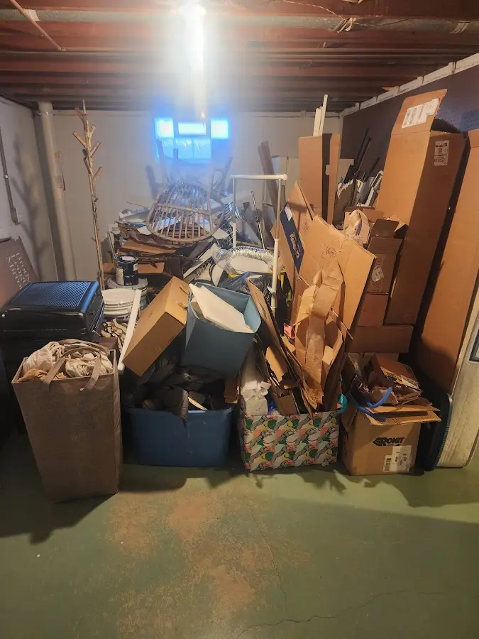 Roll-off dumpster container at job site for Yard Waste Dumpster Rental in Fruit Cove